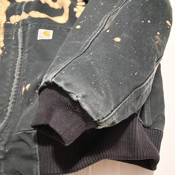 Carhartt Bomber Jacket Mens 3XL Distressed Tie Dye Style - Picture 9 of 16